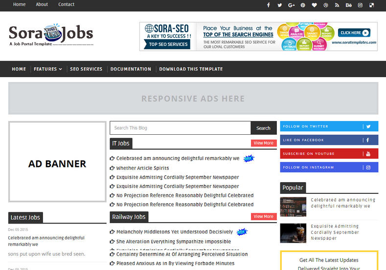 sora-job-blogger-template-for-job-website