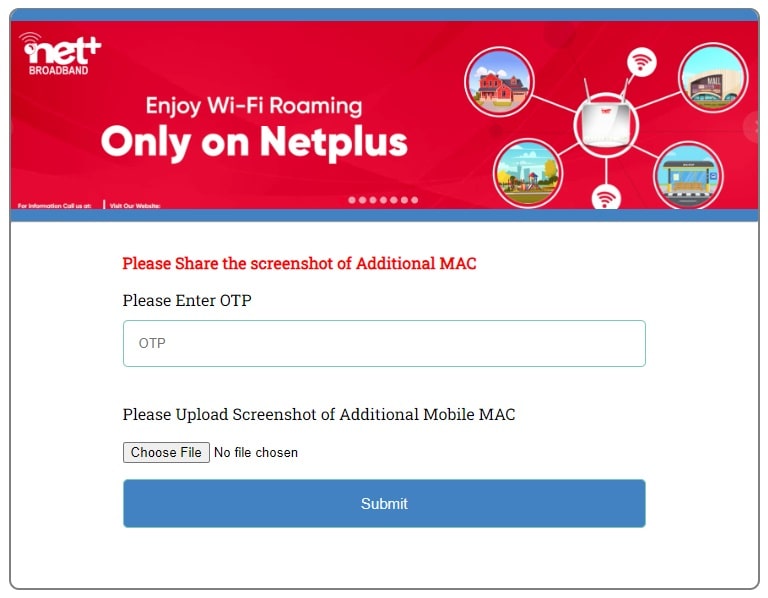 final step for netplus wifi activation