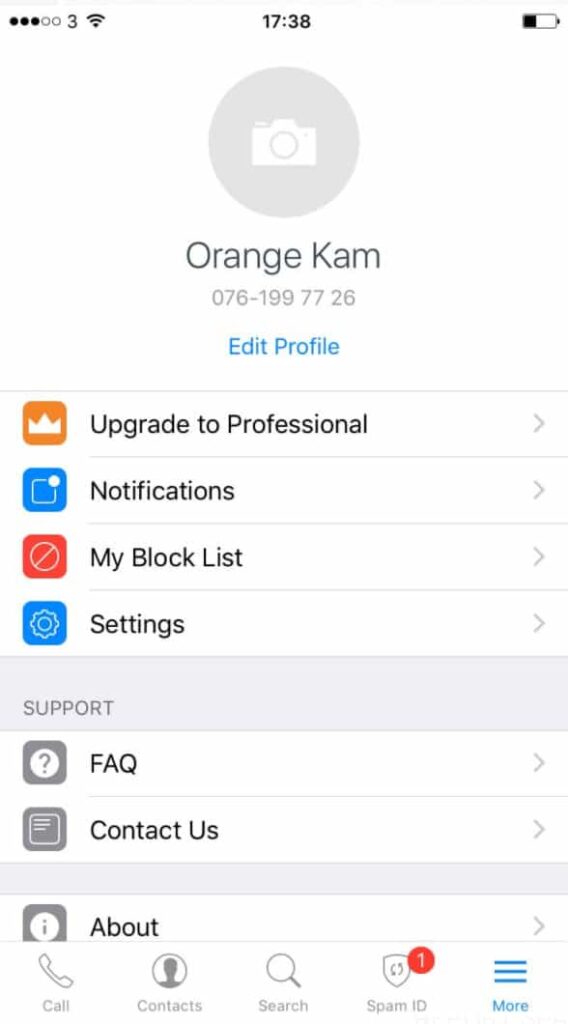 Change your name in truecaller in iPhone (iOS App)