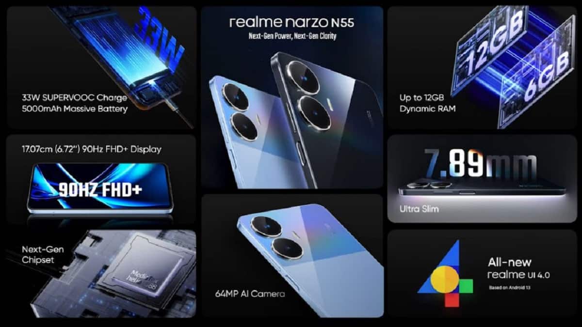 Realme Narzo N55 specifications